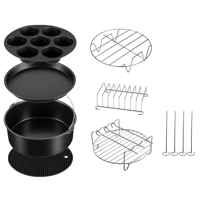 Cheap 7 Set Snelkookpan, stoomboot Air Friteuse Bakvormen Accessoires Compatibel Voor Ninja Foodi 5 6.5 8 Qt OP101,OP301,OP302