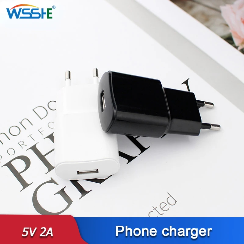 

Быстрое зарядное устройство USB с европейской вилкой, 5 В, 2 А, настенный адаптер питания для путешествий для iPhone 6, 6s, 7 Plus, Samsung S7edge, Xiaomi