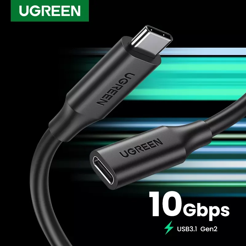 

NEW USB C 3.1 Extension Cable 5A PD 100W Extender Cord 4K 60Hz Gen 2 10Gbps USB Extension Cable