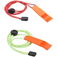 hot outdoor survival whistle camping hiking rescue emergency whistle football basketball match double pipe dual whistle rescue