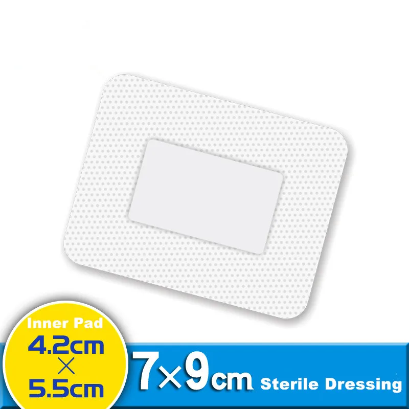 

1 Sheet 7*9cm Medical Sterile Dressing Plaster Self-adhesive Wound Patch Breathable Band Aid Bandages Asepsis Surgical Dressing