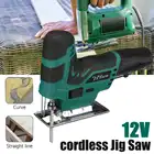 Беспроводная ножовочная электрическая пила, 12 В, 65 мм, портативная многофункциональная ножовочная пила для деревообработки, 3000 обмин, электроинструмент для Makita, аккумулятор 18 в