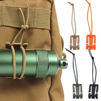 10pcs portable hiking outdoor camping carabiner clips backpack buckle elastic rope buckle bag hanger hook