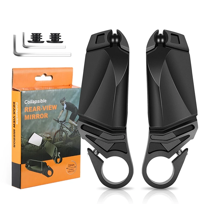 

WEST BIKING Universal Bicycle Rearview Mirror Adjustable Rotate Wide-Angle Cycling Rear View Mirrors Bike Accessories