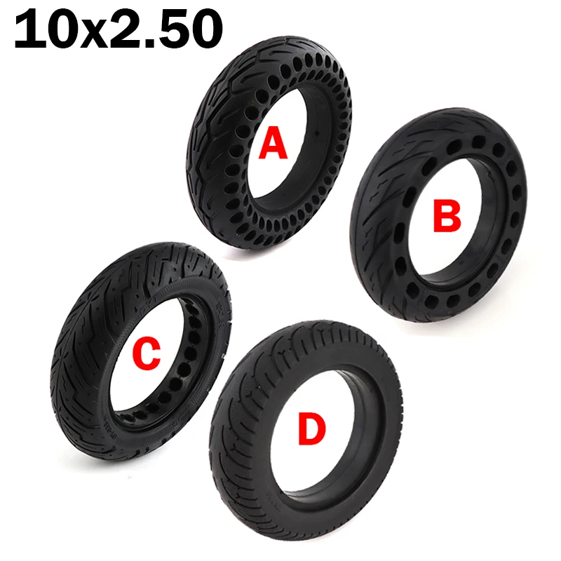 

10 Inch 10x2.50 Solid Tire Tubeless Tyre for Quick 3 ZERO 10X Inokim OX Folding Electric Scooter