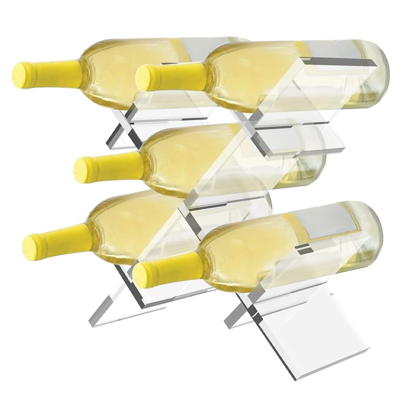 

Сетчатый отдельно стоящий винный стеллаж, 5 держателей для винных бутылок, стойка для винных бутылок, держатель для вина в виде бабочки, орга...