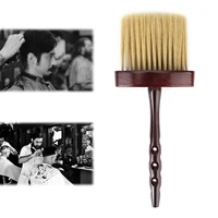 soft hair brush long handle mens beard neck duster brush hairdressing hair cutting cleaning brush for barber salon tools
