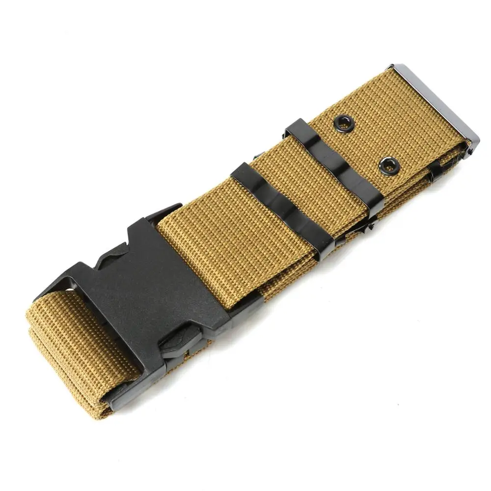 Армейский военный тактический ремень с пластиковой пряжкой для мужчин спорта на