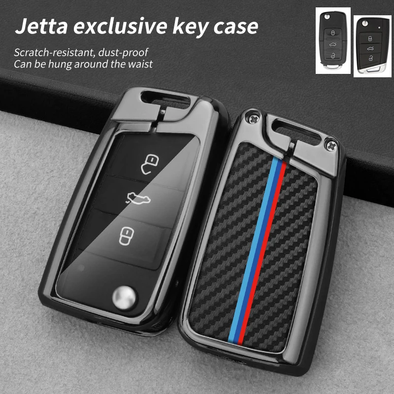 

Car Key Cover Case Shell for VW Volkswagen Bora Jetta Polo Tiguan Passat b5 T-ROC Golf 7 4 5 6 MK5 MK6 MK7 Accessories Flip Key