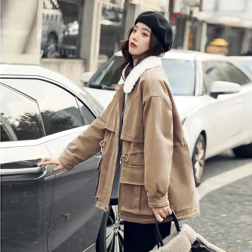 Новая зимняя куртка женская парка модные парки средней длины тонкие теплые