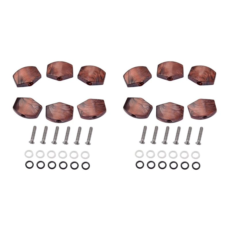 

12 Pcs/Set Guitar Tuning Peg Buttons, Tuning Pegs Knobs Machine Heads Buttons For Guitar