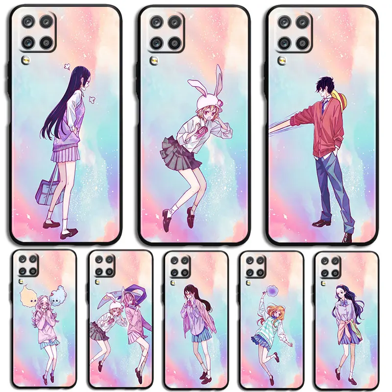 

Beautiful one piece Phone Case For Samsung Galaxy A10 A20 A30 A2 Core A40 A50 S E A60 A70S A70 A80 A90 Black luxury Back Soft
