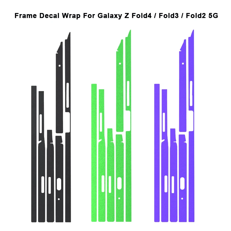 

Hot Colorful Matte Skins Phone Side Sticker Frame Film For SAMSUNG Z Fold4 Fold 3 5G Matte Edge Skin For Galaxy Z Fold 2 5G Wrap