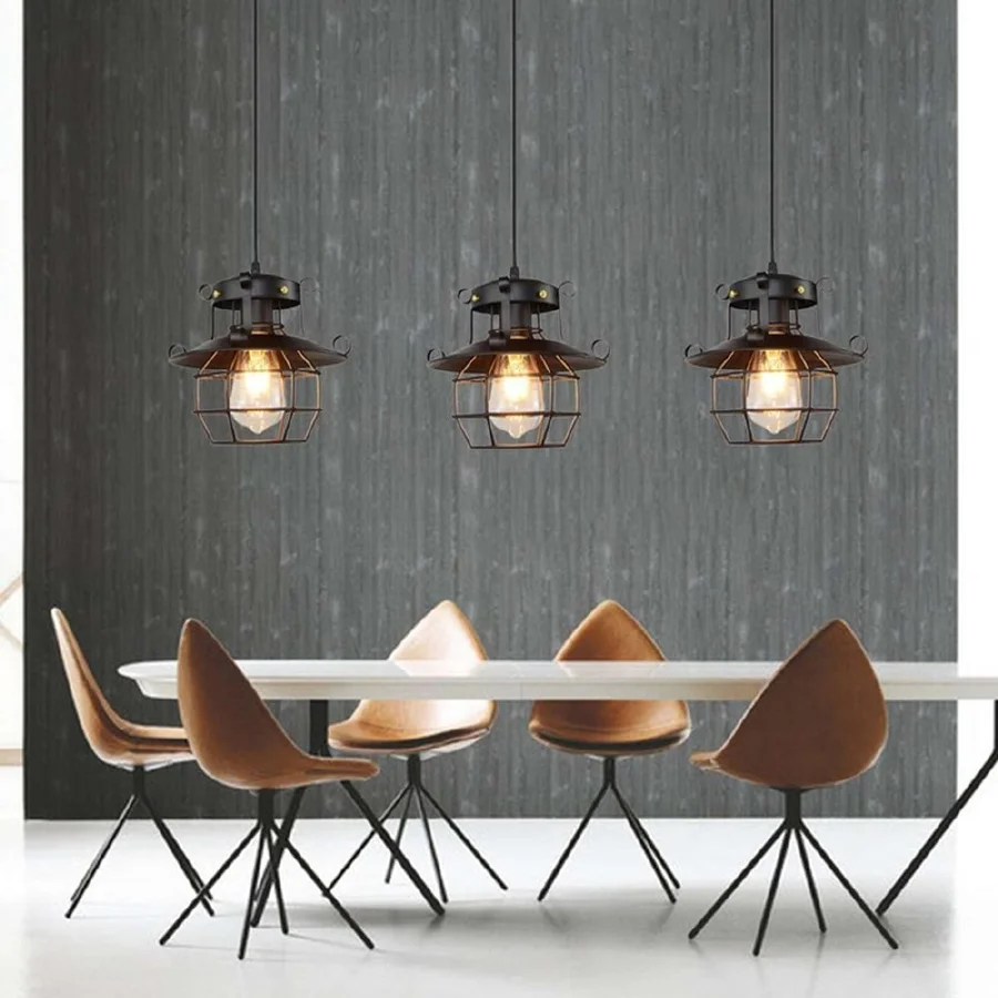 

E27 подвесной светильник для кухни в стиле ретро