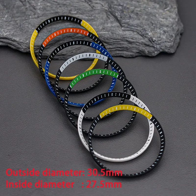 Mod Watch Chapter Ring Plastics For SKX007 SKX009 SRPD53 NH35 NH36 Movement Watch Case Repair Tool Parts Aftermarket Replacement