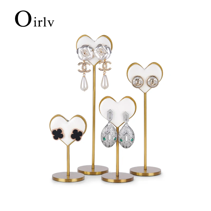 

Oirlv High Quality Heart-shpaed Metal Earrings Display Stand Jewelry Organizer Stands for Women and Men