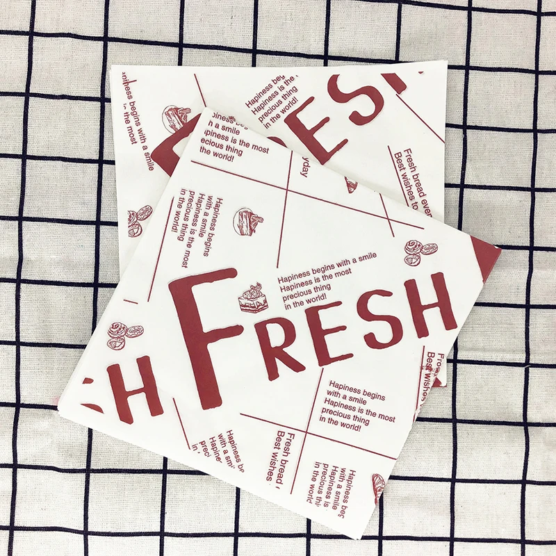 50 листов масляная бумага для упаковки хлеба сэндвичей гамбургеров картофеля фри