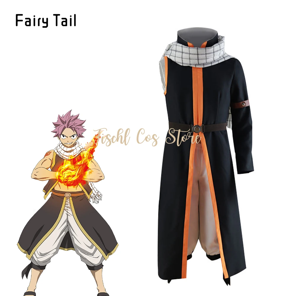 Костюм для косплея из аниме Фея хвост костюмы Этерия Нацу драгнееля полный