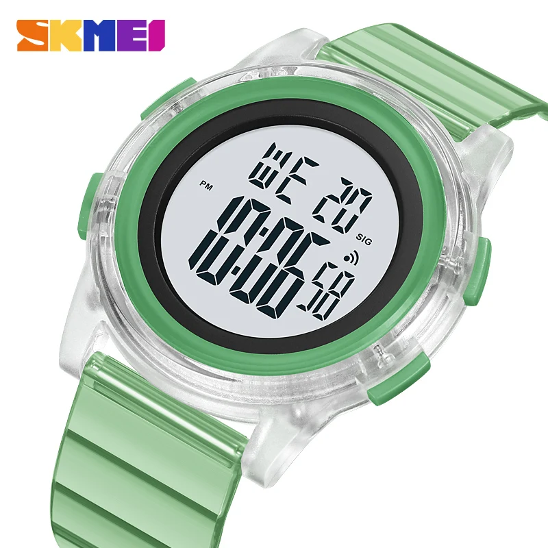 

Часы SKMEI женские цифровые спортивные, брендовые Водонепроницаемые светодиодные Роскошные Электронные для мальчиков и девочек, подарок, 50 м