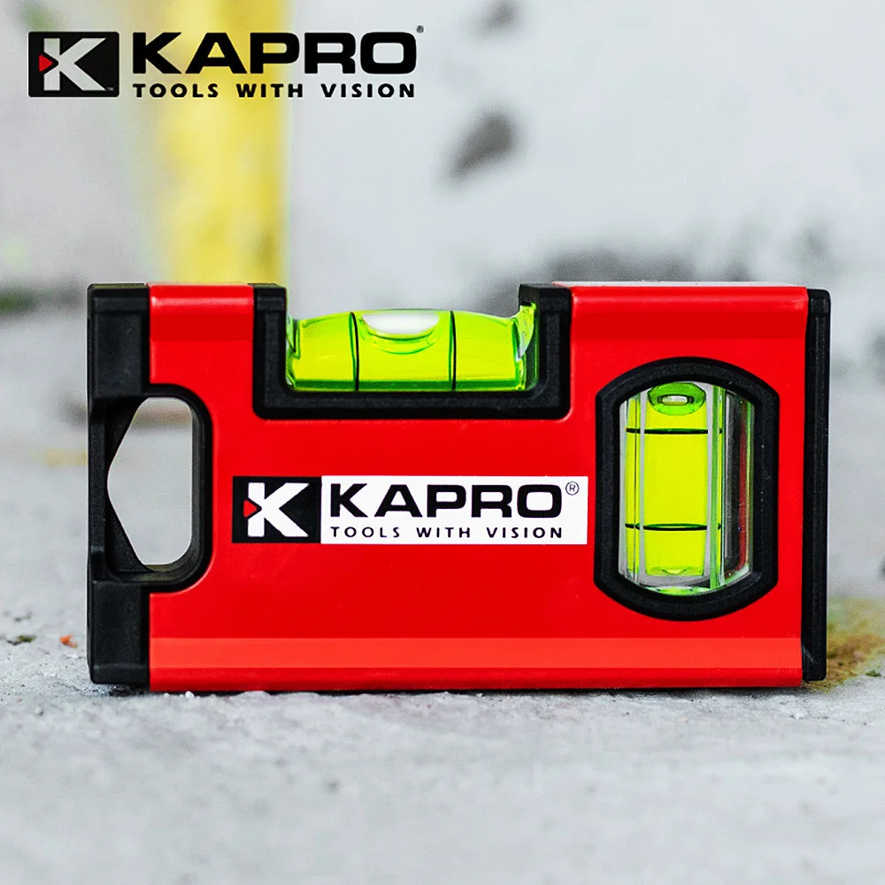 Kapro 10/15/20cm Portable Magnetic Spirit Level Aluminum Construction Leveling Tool Measurement Bubble Level Gauge