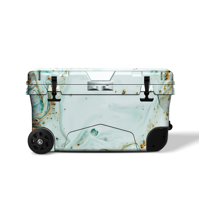 

50QT Portable Beach Picnic Camping Fishing Hard Cooler Box with Wheels Keeping Ice for 5 Days