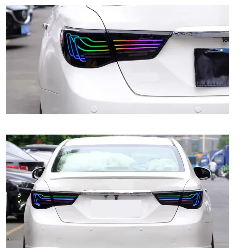 Светодиодные RGB задние фонари для Toyota Reiz Mark X 2010-2012  2013-2017 с функцией запуска, стоп-сигналом и указателем поворота (art.: 3920d33737bee) - 3920d33737bee