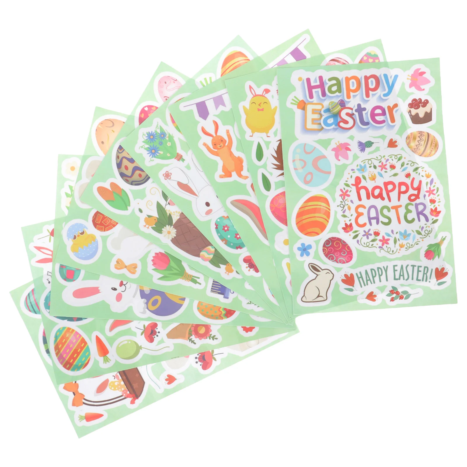 

Easter Window Cling Decal Rabbit Sticker Bunny Cartoon Decor Adhesive Festival Wall Stickeer Egg Decorations Removable