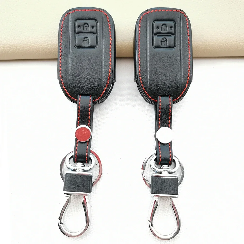 Кожаный чехол для автомобильного ключа защиты Suzuki Ignis Swift Embona XL7 2017-2021 2-кнопочный