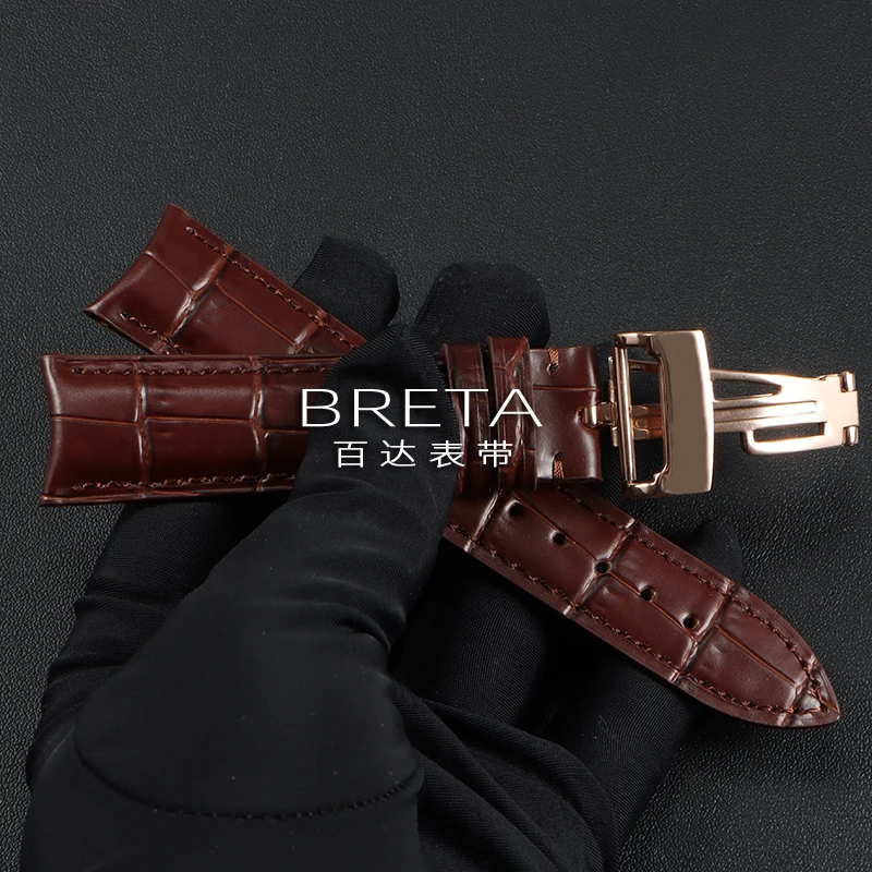 Ремешок для часов из натуральной кожи 20x16 мм для AP Audemars Piguet Millenary, изогнутый ремешок из воловьей кожи, замена ремешков для часов Jaeger-LeCoultre (art.: 3920d4eb49dbc) - 3920d4eb49dbc