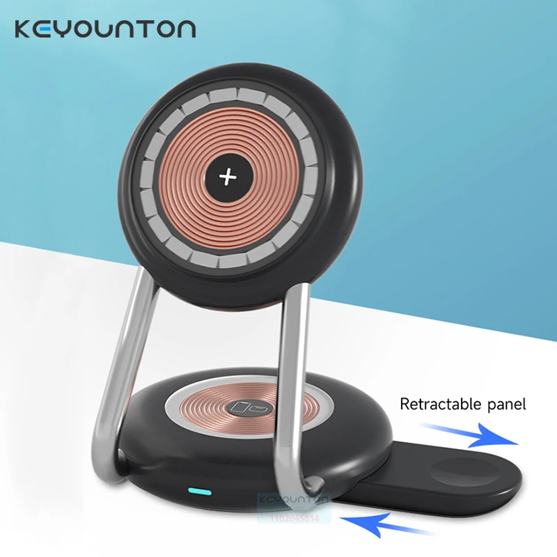 

15W 3 in 1 Fast Wireless Chargers Stand For iPhone 12 13 Pro Max Mini Magnetic Charging Dock Station For Airpods Pro iWatch 7 8