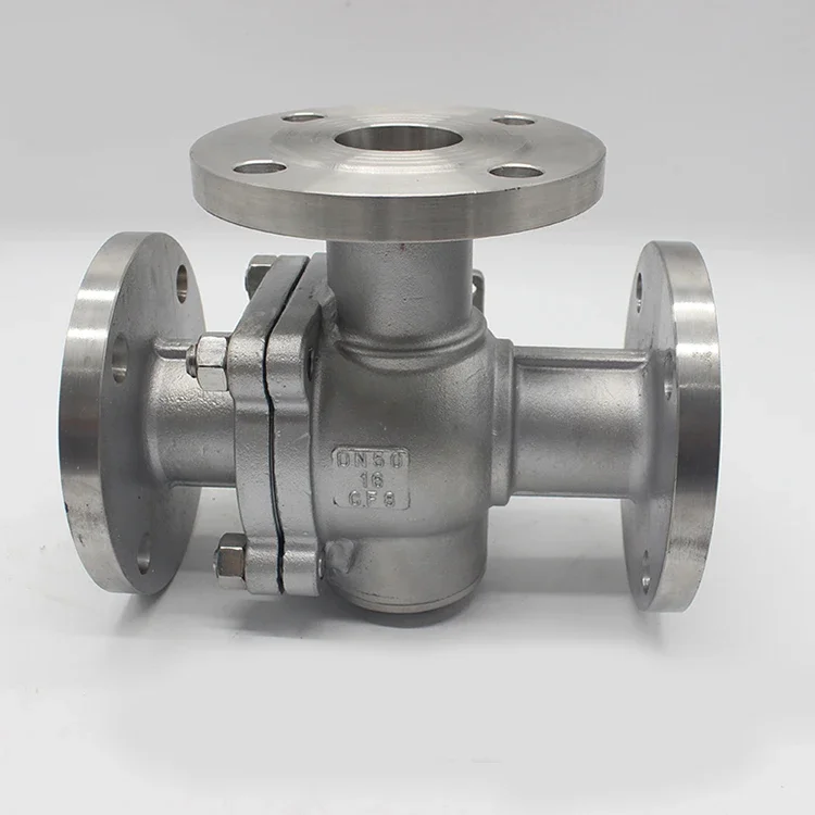 SONGO DN32 1-1/4 дюйма L/T порт 3-ходовой фланцевый шаровой кран с монтажной накладкой ISO5211