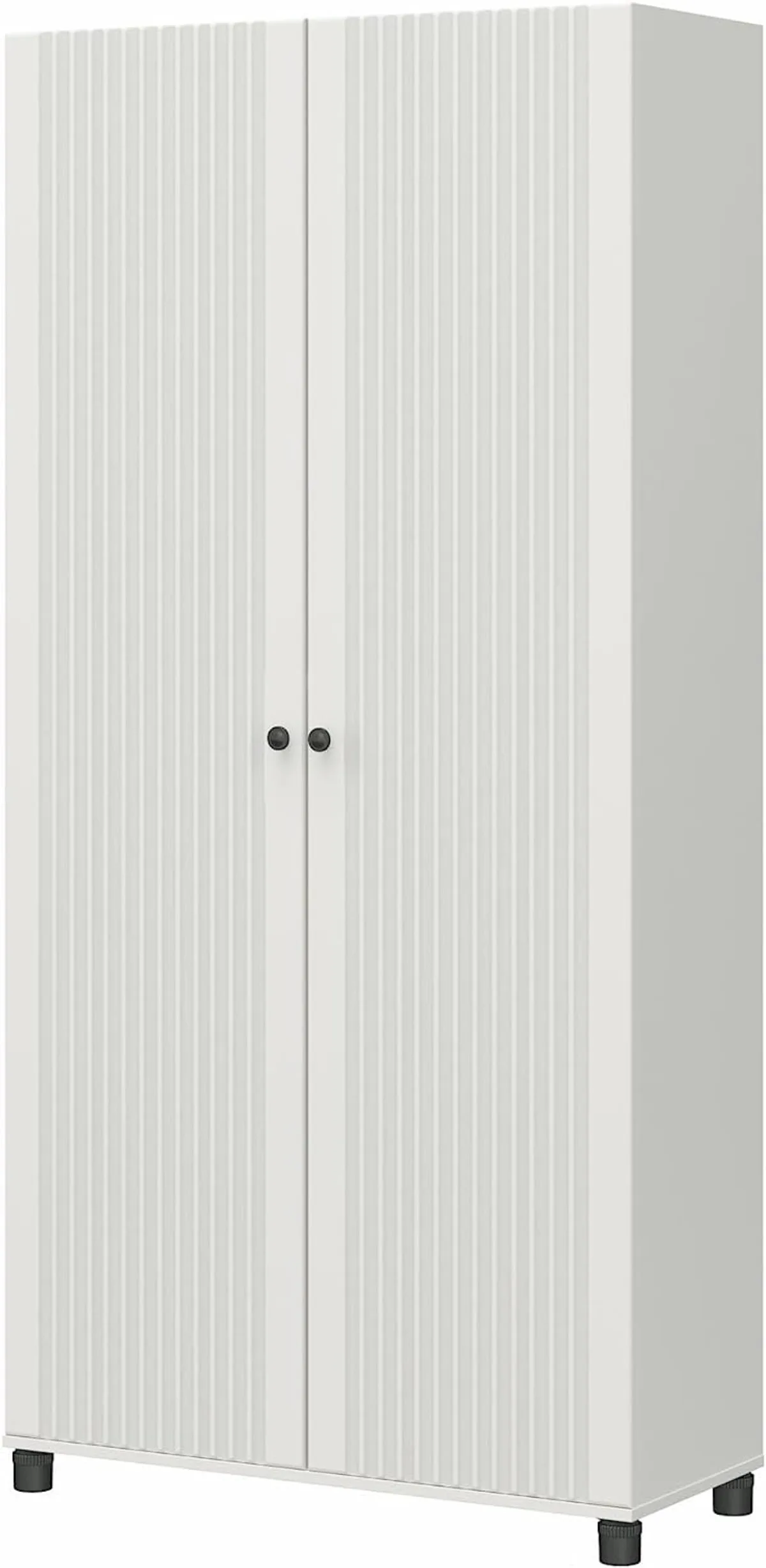 

Kendall 36" Wide 2 Door Storage Cabinet, Fluted White