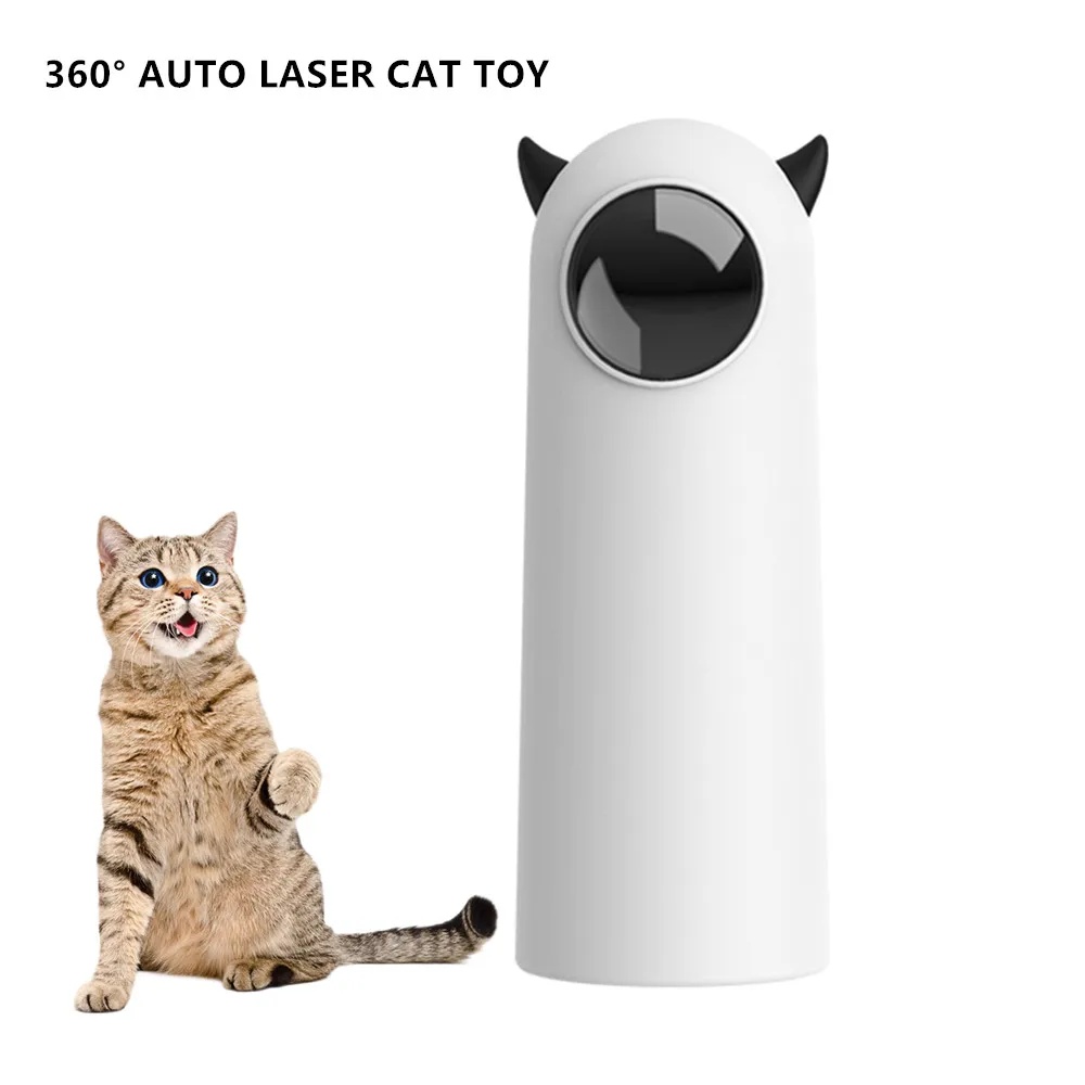 

Laser Cat Interactive Toy Smart LED Funny Toy Pet Cat Exercise Training Entertaining Toy USB Play Robot Teasing Cat Toy