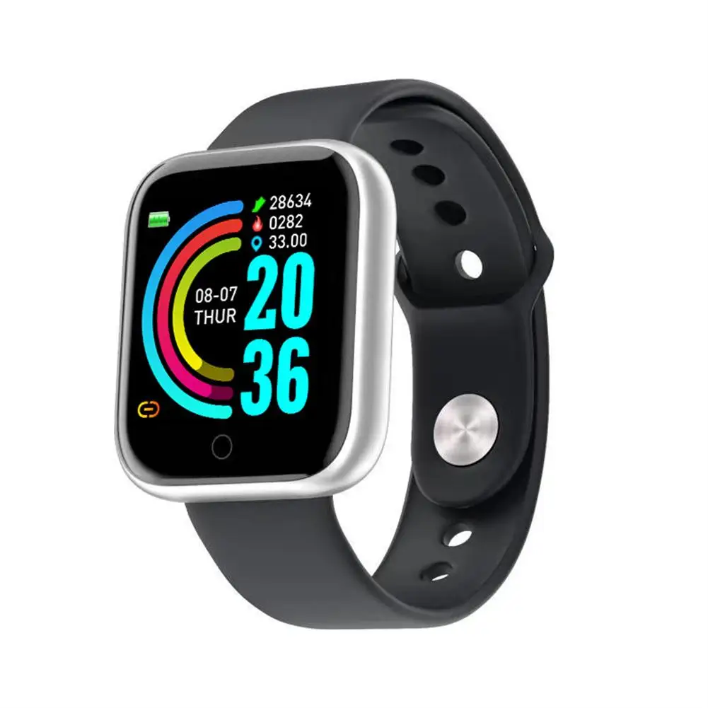 

Adults Pro Bluetooth Smart Watch Y68 Blood Pressure Heart Rate Monitor Sports Tracker Compatible for Xiaomi Huawei Samsung