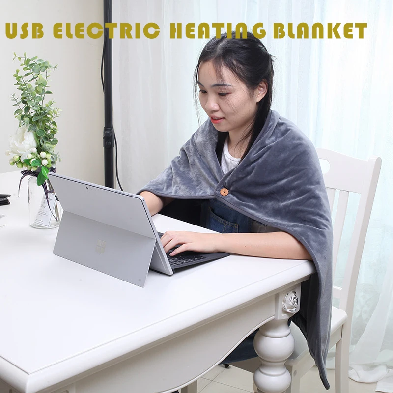 Winter Blanket Usb Warm Electric Blanket Heated Washable Cape Pad Throw Heat Blanket Electric Heating Blanket Warm Knee Pad
