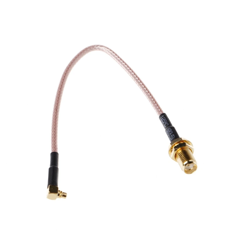 

SMA Female to MMCX Male Right Pigtail Cable RG316 15cm 6" 45BA