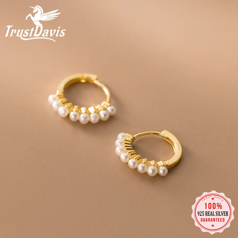 

Женские серьги-кольца из серебра 925 пробы с жемчугом