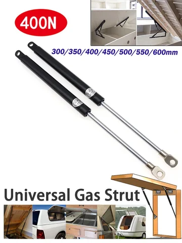 2x 400N 300/350/400/450/500/600 мм газовые стойки подъемник опоры газовая пружина для ящика инструмента RV кровать автомобиль фургон двери окна лодка автобус