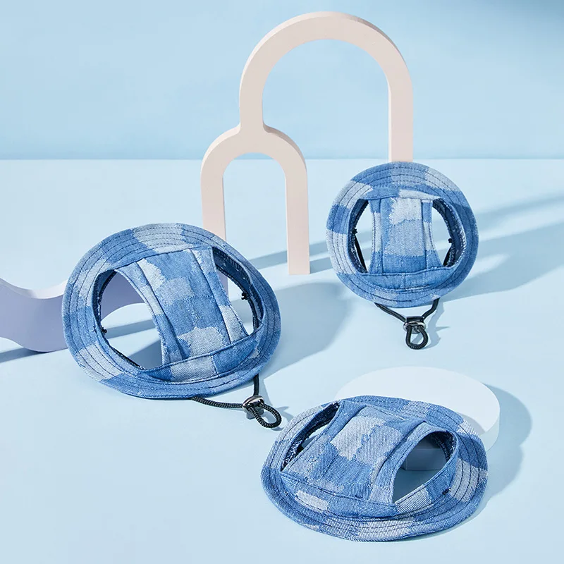 Панама для домашних питомцев с отверстиями ушей Солнцезащитная бейсболка