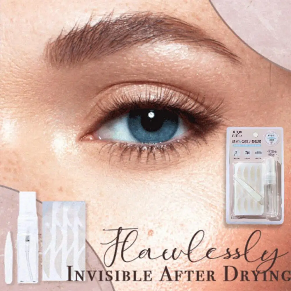 

Универсальные двойные Пластыри для век, легкая лента для век, дышащая Двусторонняя Невидимая защита от пота