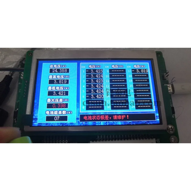 

1-24 battery string voltage tester mixed insertion measurement accuracy 3mv