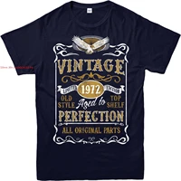 personalised made in 1972 vintage t shirt born 1972 birthday age year gift top
