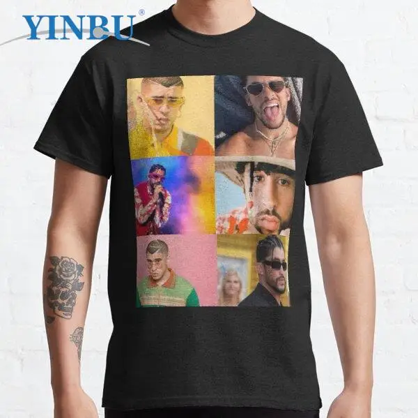 

Футболка мужская хлопковая с рисунком и принтом «плохой кролик»