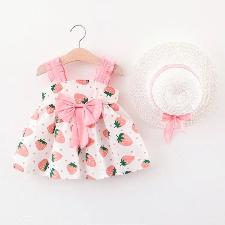 

2022 summer new girls cotton skirt baby girl dress