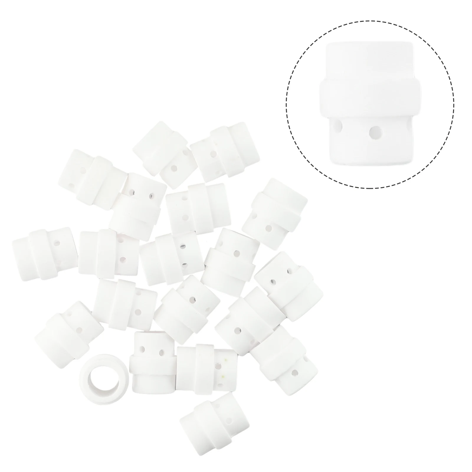

20pcs Gas Diffuser Accessories Ceramic Consumables Diffuser For Binzel Gas Head Kit MAG Parts Torch Particular