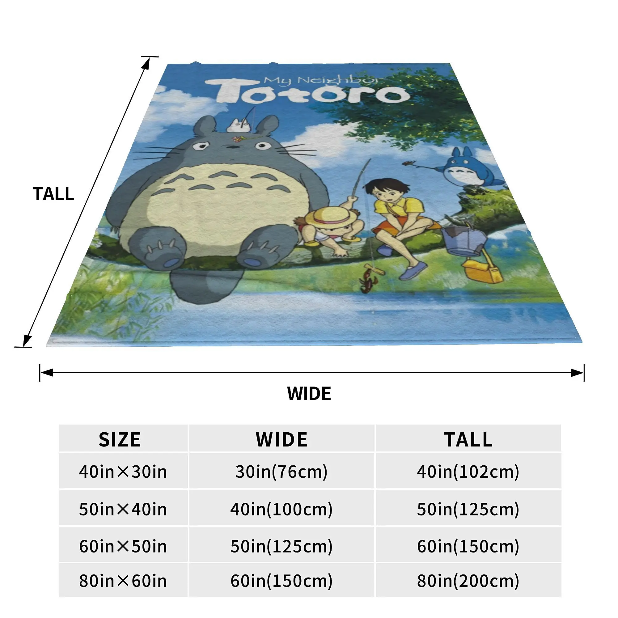 Фланелевые одеяла T-Totoros для рыбалки в стиле аниме Kawaii милая новинка с героями