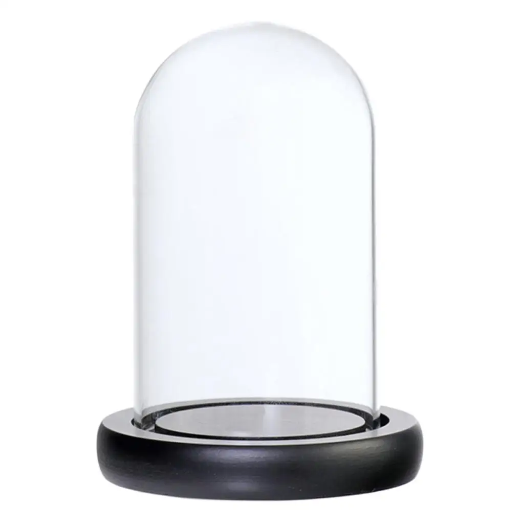 

Стеклянная горшок-колокол с крышкой и основанием для сада