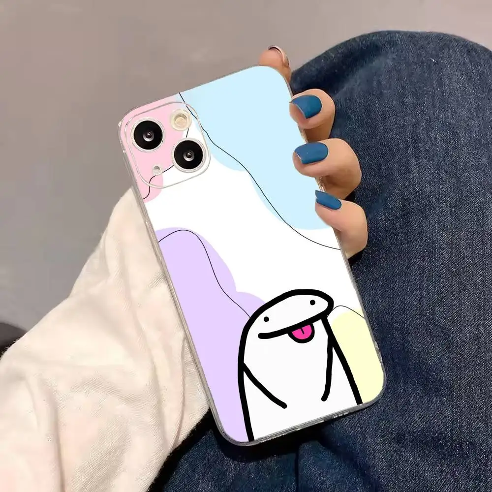 Фото Забавный чехол S-Stickerman F-Flork для iPhone 17, 16, 14, 13, 12, 11, 15 Mini Pro Max, прозрачная накладка №2