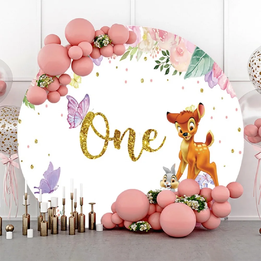 Милый Олень Бэмби круглая задняя крышка Новорожденный ребенок девочка мальчик