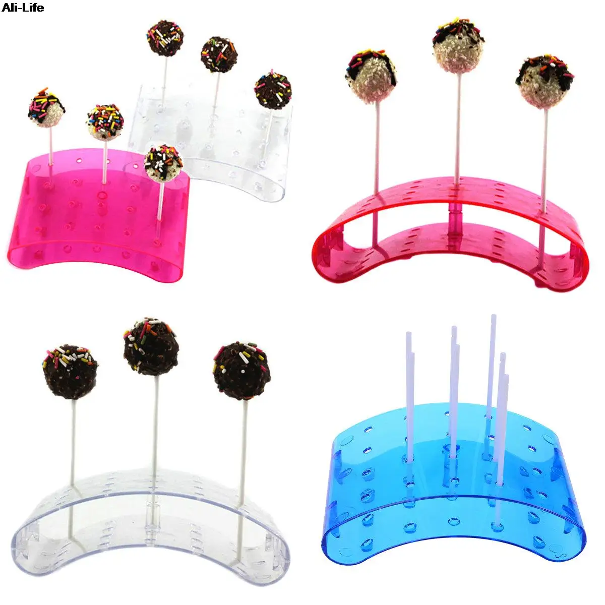 1pc 20 Holes Cake Pop Lollipop Stands Cake Candy Display Sta